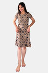 Sweetmoon Long T Shirt Nightdress - Brown — thumbnail 1